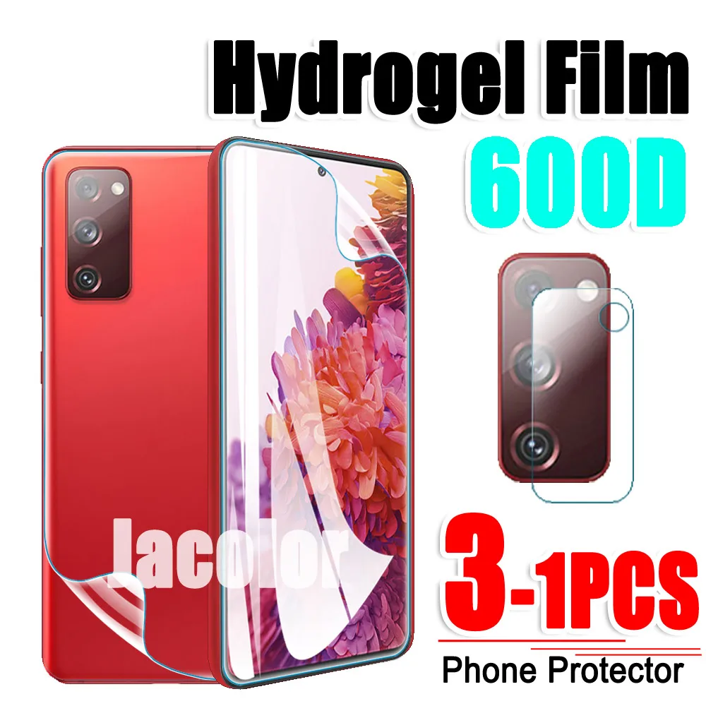 Hydrogel Film For Samsung Galaxy S20 Fe 4G/5G Front Screen Protector/Back Cover Gel Film/Camera Safety Glass S20Fe S 20 Fe 20Fe