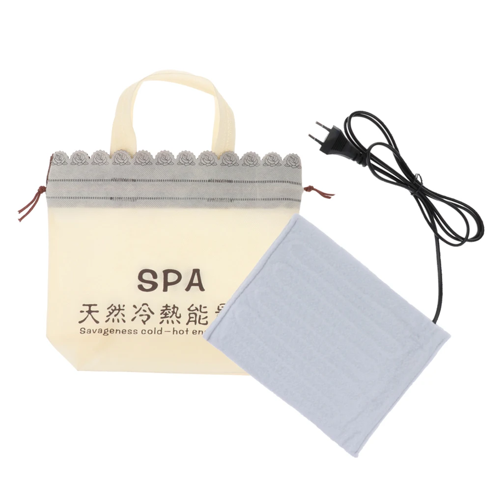 Massage hot stone Natural Energy massage stone set hot spa rock basalt stone massage with heater bag EU plug