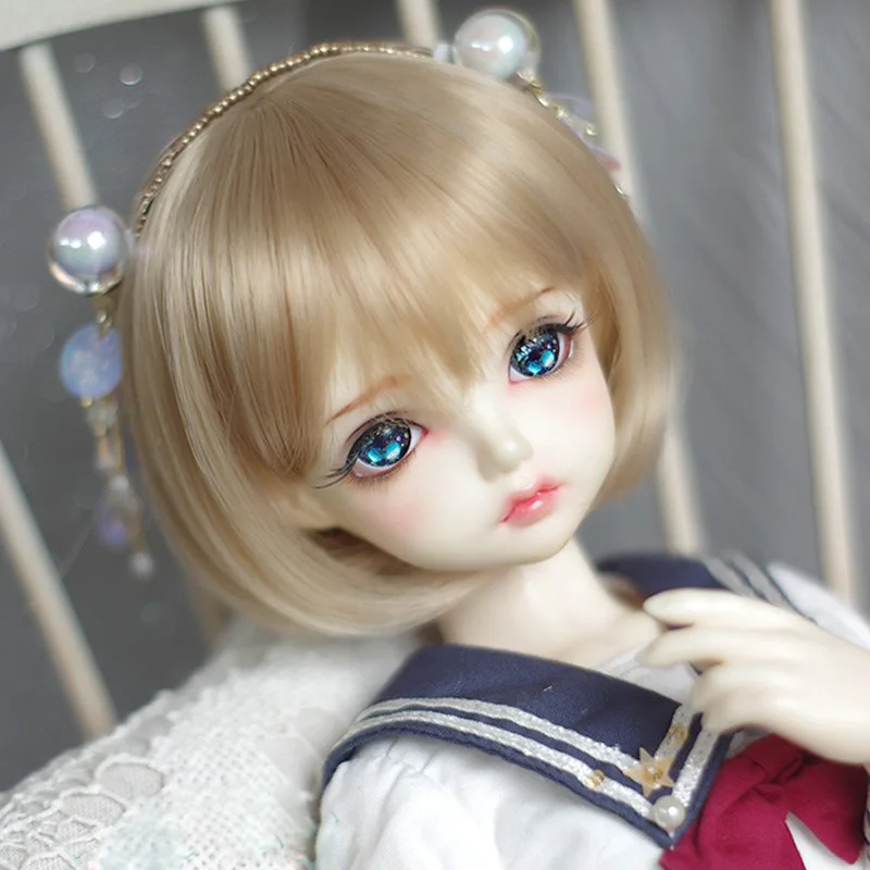 1/3 1/4 1/6 1/8 Bjd SD Wig Hair High Temperature Short Wig Wire For BJD Doll Wig