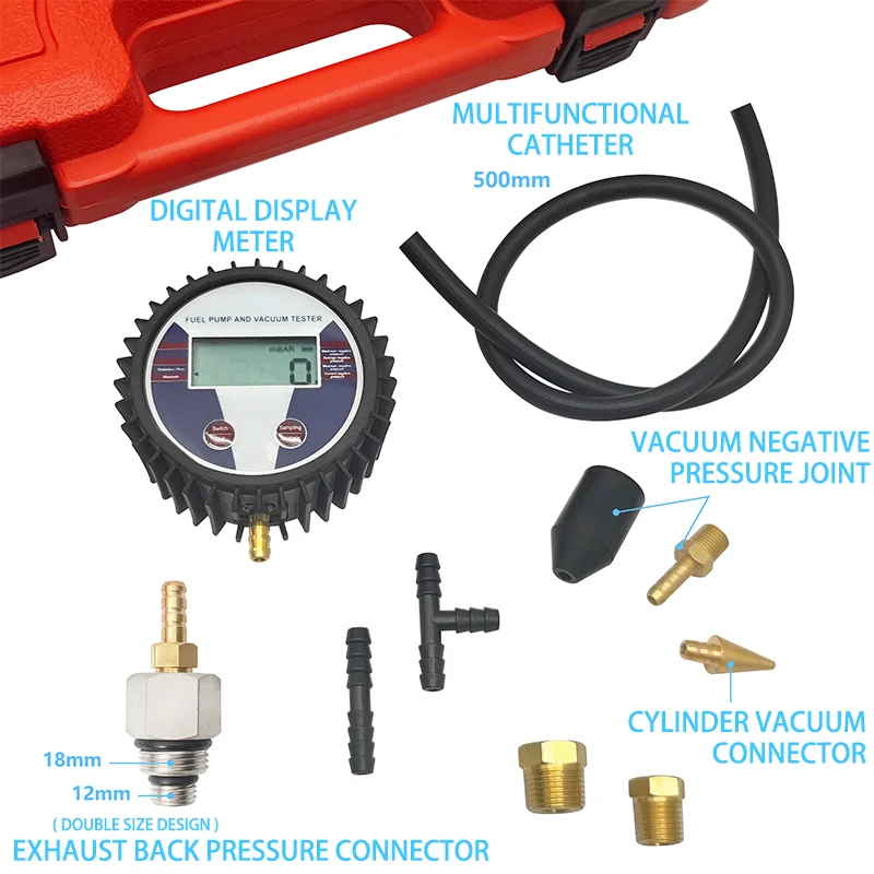 Automobile Three-way Catalytic Detector, Air Pressure Vacuum Pressure Gauge, Negative Pressure Gauge, Cylinder Vacuum Gauge