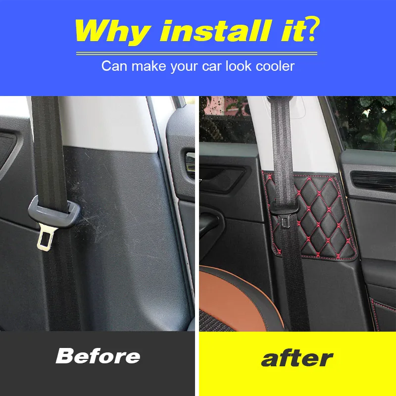 Hivotd For Skoda Kodiaq Accessories Car Seat Safety Belt Protective Crash Mat Cover Interior Decoration Car-Styling 2020 2019