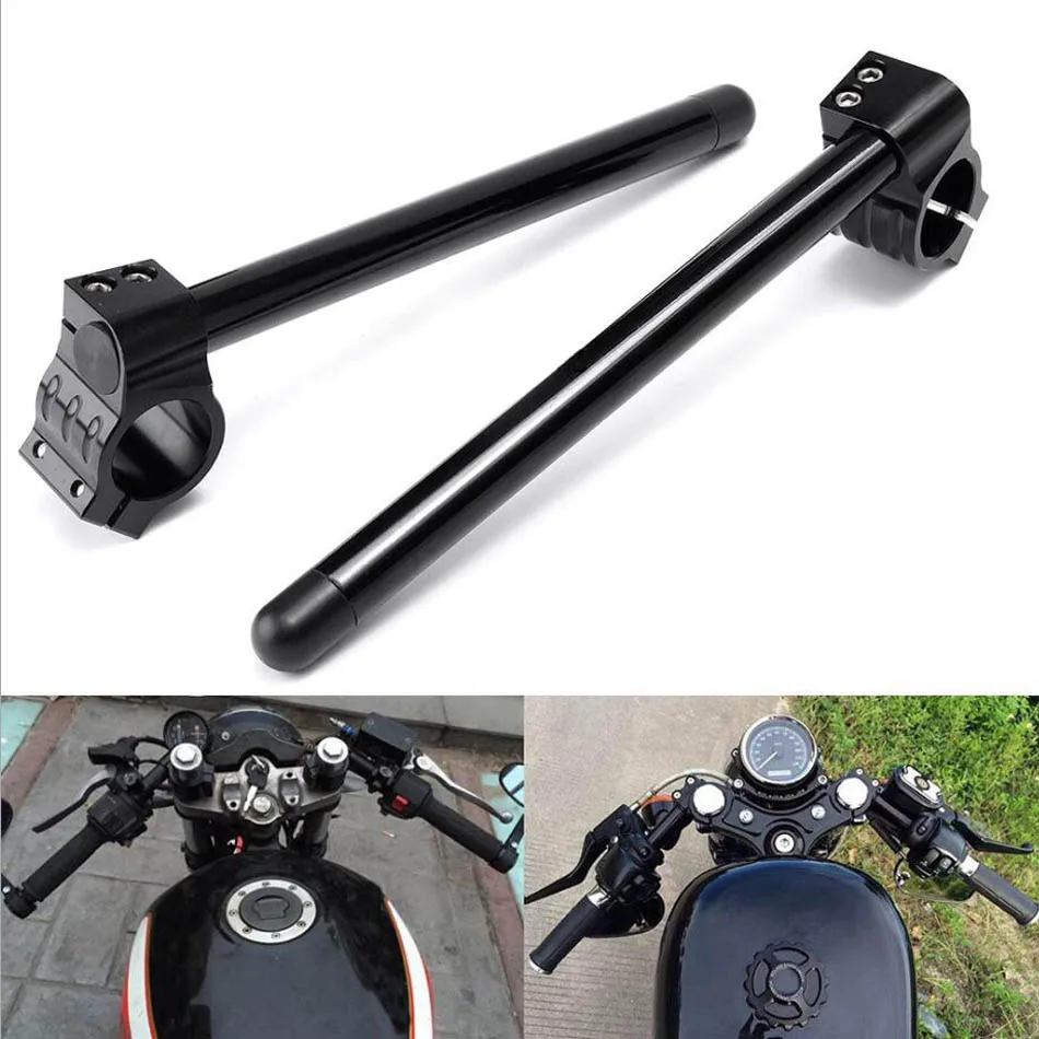 

Universal 7/8" 22mm Motorcycle Handlebar Clip-Ons Fork Handle Bars Clip ons Riser Rised CNC Aluminum Handlebar Motorbike