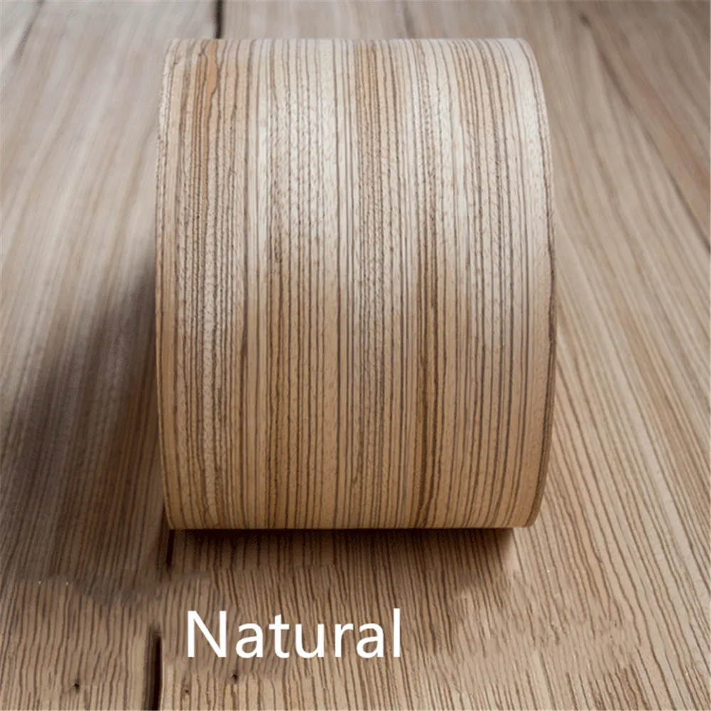 

2x Natural Genuine Zebra Wood Veneer for Furniture Audio Veneer about 15cm x 2.5m 0.4mm thick Q/C