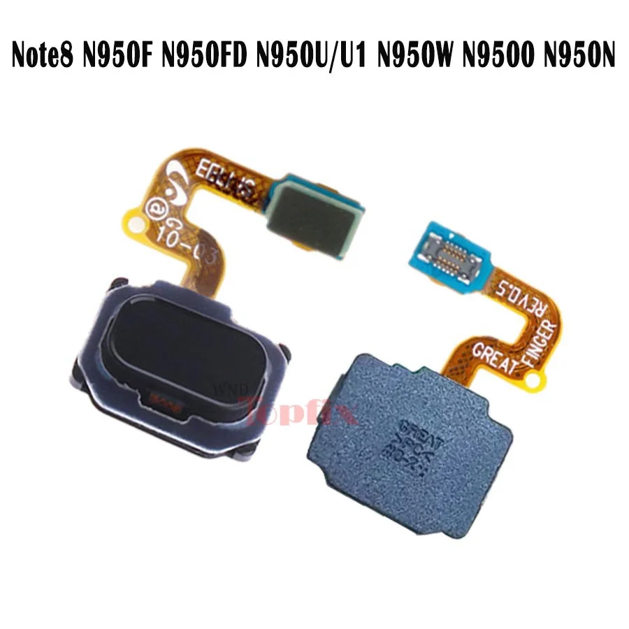 Note 8 9 Touch ID For Samsung Note 9 Home Menu Button Flex Cable Ribbon Replacement Parts For Samsung Note 8 Fingerprint Sensor