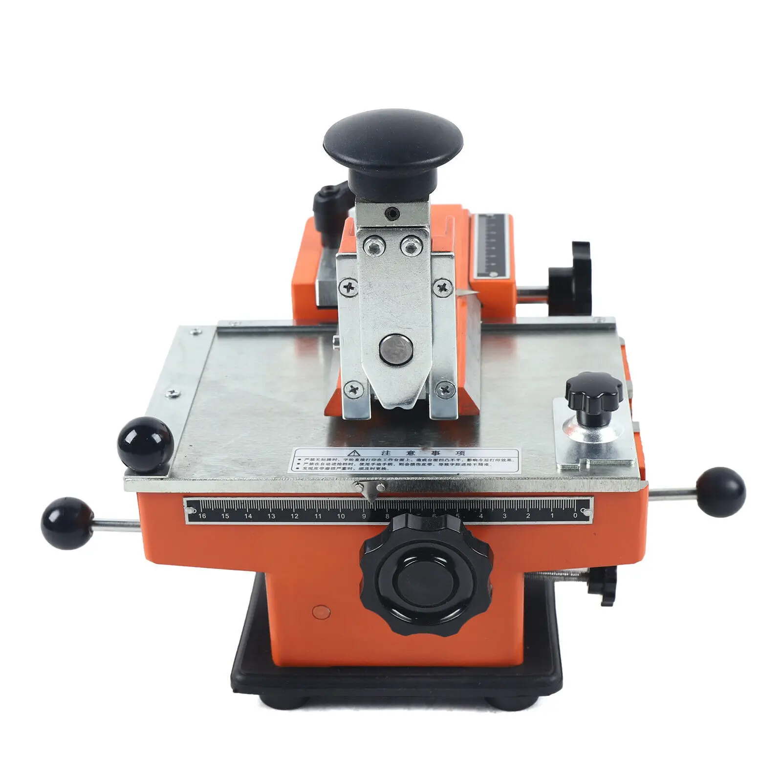 Semi-auto Sheet Embosser Stamping Machine Metal Marking Machine Aluminum Engravefor Dog Tag 2/3/4/5/6mm