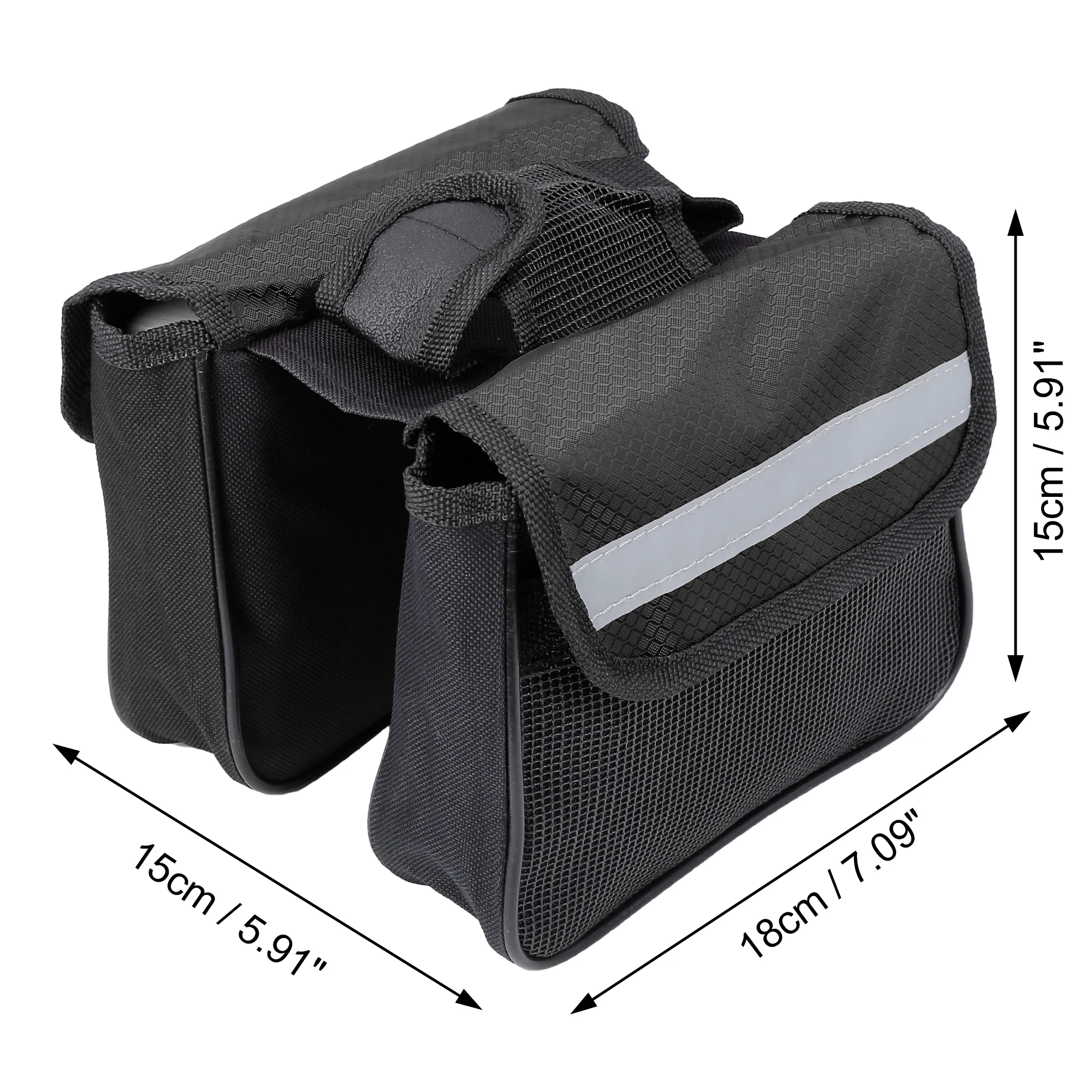 X autohaux Bike Bag Front Bicycle Frame Bag Tool Pouch Pack Storage Case For Bicycle Tube large Capacity Cycling Accessories