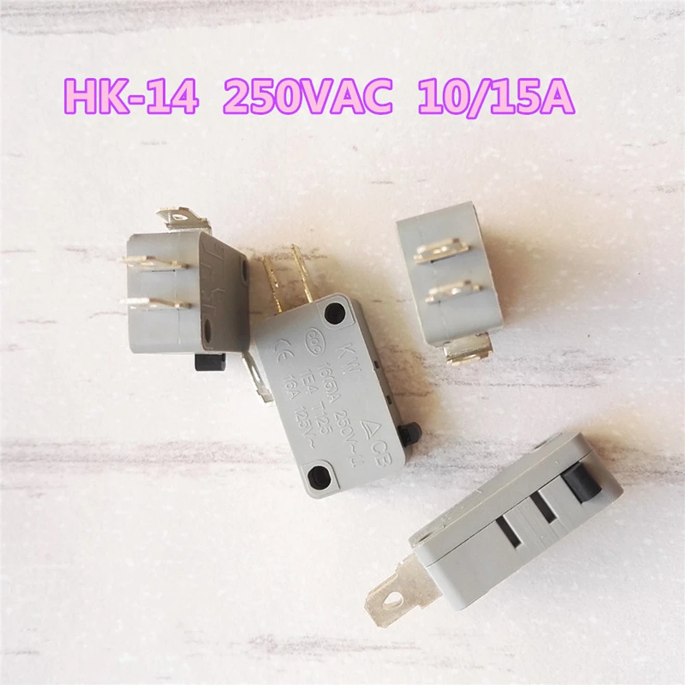 4pcs AC250V/ 10/15A Door Control Switch 3 Pins Micro Switch for Midea Galanz Haier LG Microwave Spare Parts