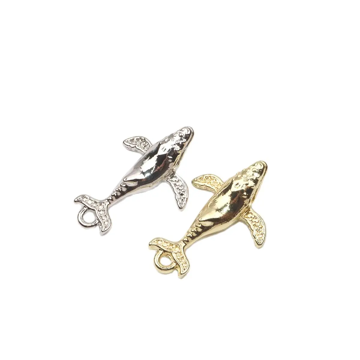 Eruifa 10 sztuk 28*18mm popularne Shark biżuteria ze stopu cynku DIY Charms wisiorek kobiety dziewczyna naszyjnik, kolczyki bransoletka 2 kolory
