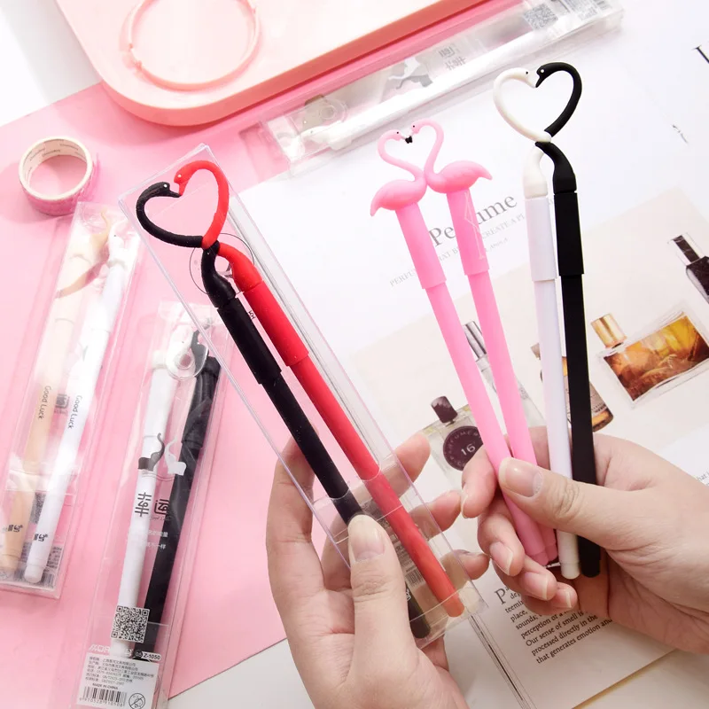 20 Cái/lốc Dễ Thương Cặp Đôi Bút Kawaii Bút Kawaii Đồ Dùng Học Tập StationeryGel Bút