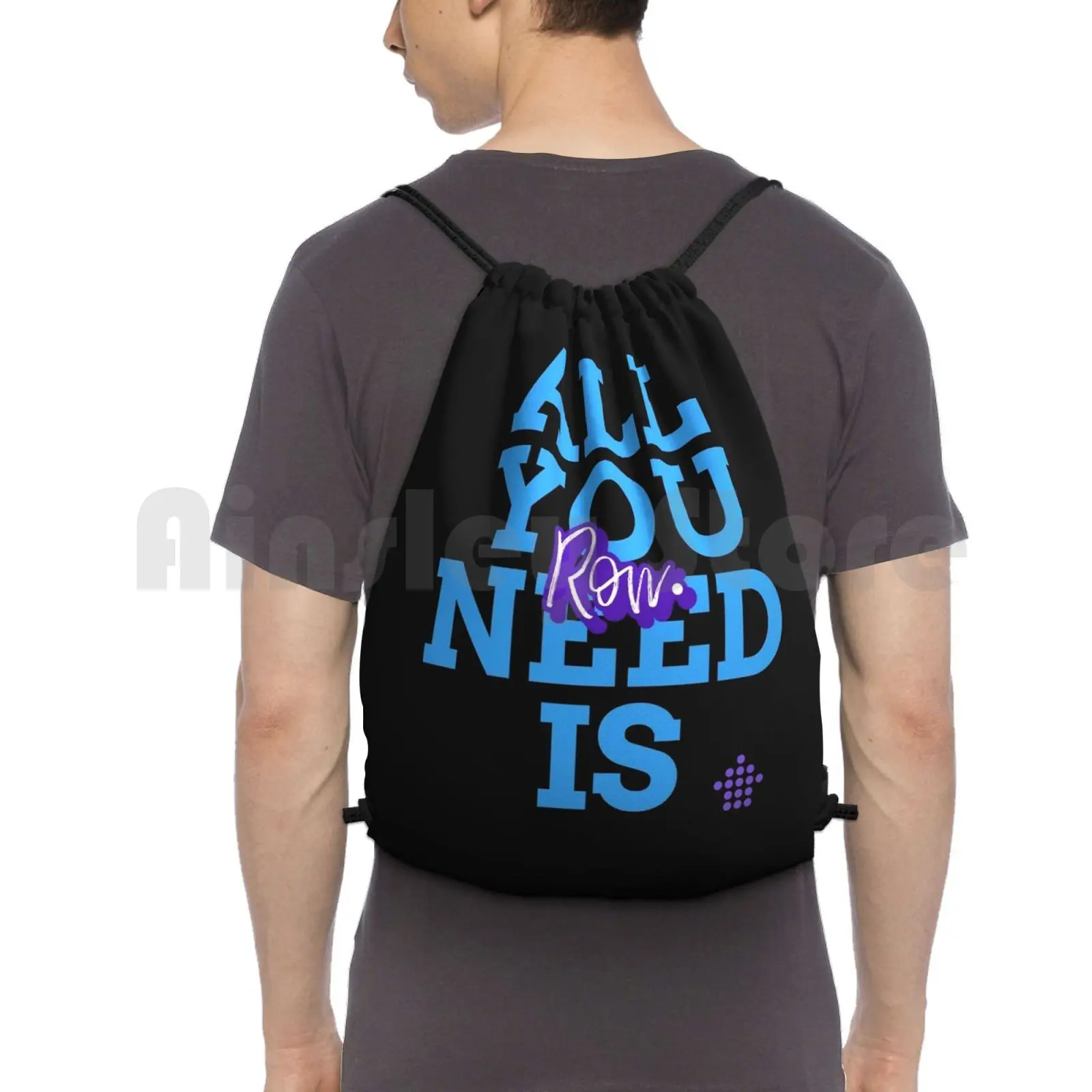 All You Need Is Ron Backpack Drawstring Bags Gym Bag Waterproof Party Ron All You Need Urban Night Mojito Caribean Good