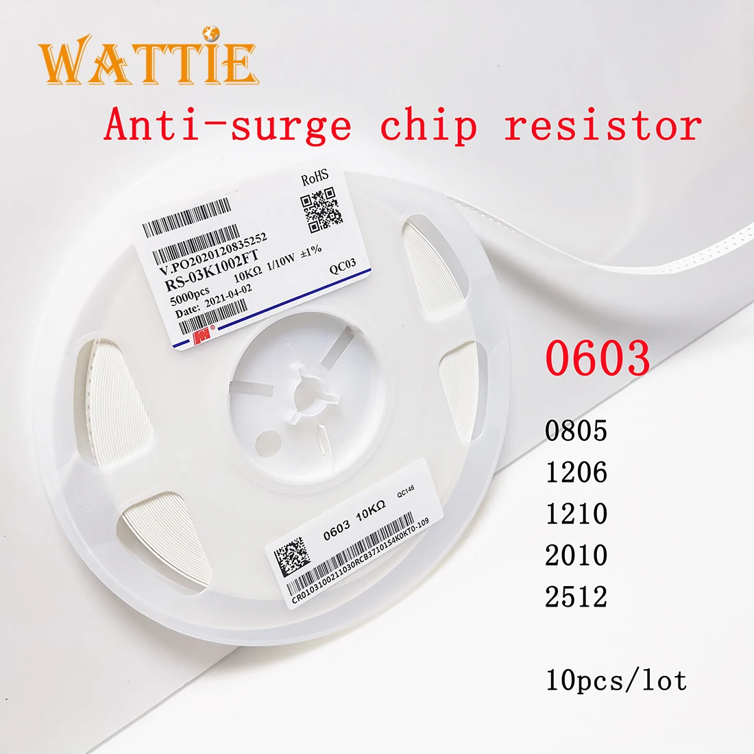 1210 Anti surge chip resistor 1210 5% J 3/4W 3.3R 4.7R 30R 47R 51R 300R 470R 2K 2.2K 2.7K 3.3K 5.6K 12K 15K 10K 100K 10R