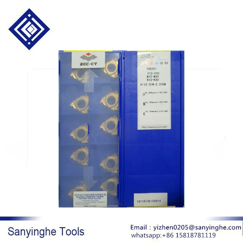 

RT22.01N-3.50GM YBG205 /YBG201 cnc carbide turning inserts threading inserts cnc blade lathe tool (10pcs/lots )