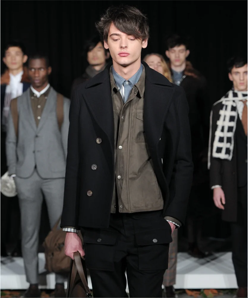 

S-7XL!!2021 autumn/winter new woolen coat Men's woolen coat long loose youth thickening popular casual top