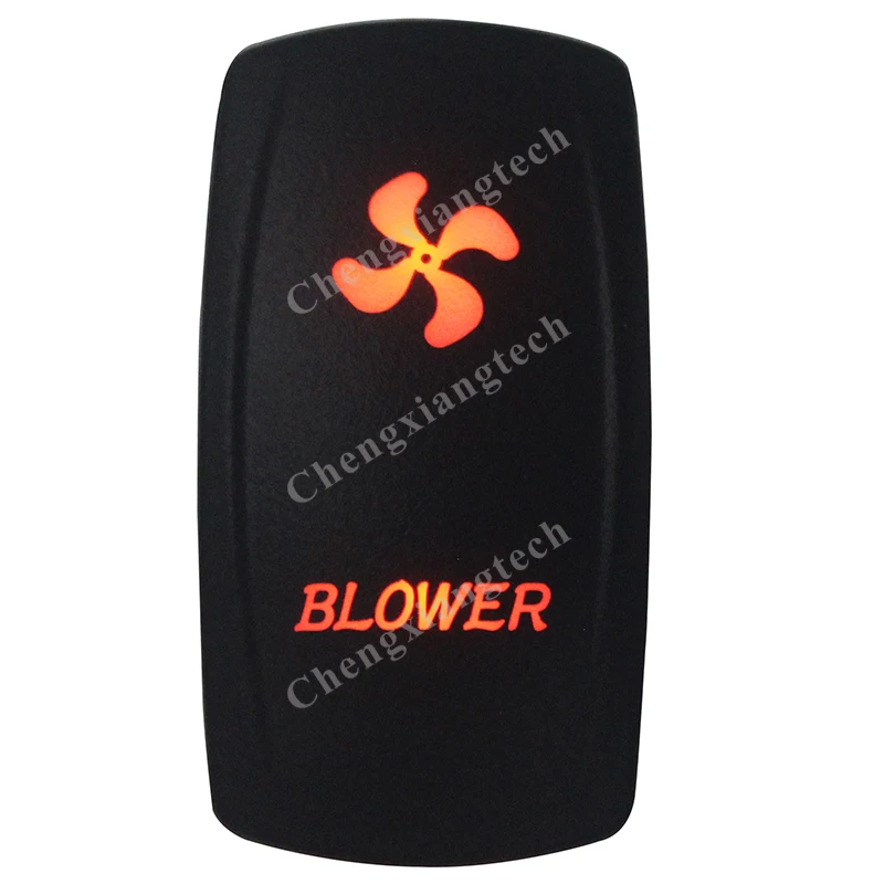 

Marine Grade Waterproof IP68 BLOWER Rocker Switch Orange Led 5 Pin ON/OFF SPST DC12V 24V Car Boat Rocker Switch