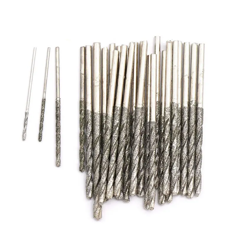 5 pezzi HSS Mini punte elicoidali in acciaio ad alta velocità Set 0.8-3.0mm per la lavorazione del legno plastica alluminio cristallo giada agata giada