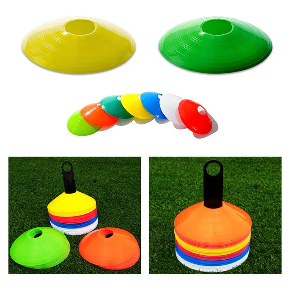 

1pcs Portable Plastic Football Flying Saucer Plate Soccer Obstacle Training Equipment Sign Disc