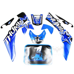 BLUE Dirt Bike CRF50 XR50 50cc 70cc 90cc 125cc Pit Bike calcomanías pegatinas para Pitbike motocicleta