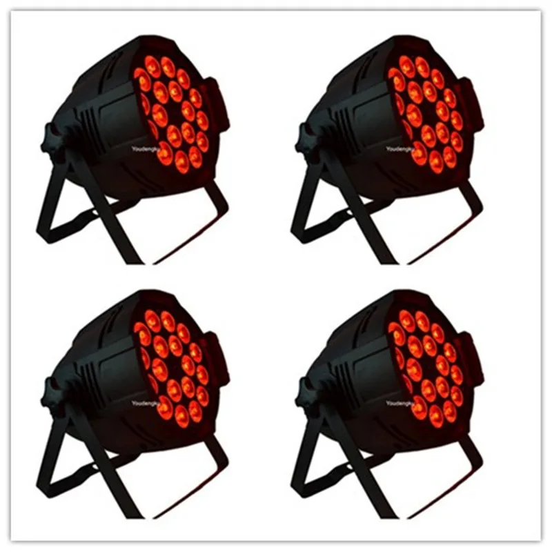 

4 pieces 18x15W RGBWA 5in1 LED DMX Par64 led Stage Par Lamp for wedding birthday disco DJ stage