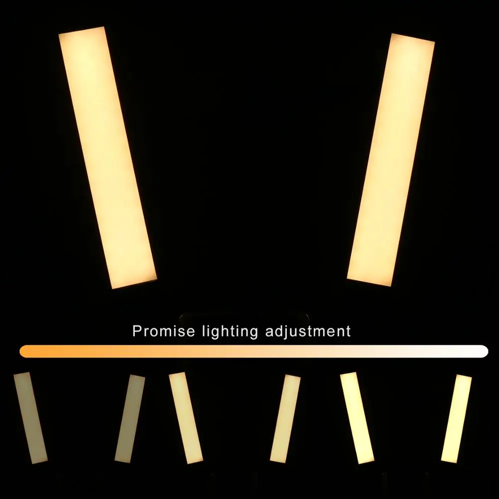 Soporte de teléfono con luz LED de doble brazo para selfis, Youtobe, transmisión en vivo, fotografía, maquillaje, UC9945