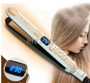 

hot sales Straight iron ceramic plate does not hurt straight a dual-use straight hair marcel powder bang big volume