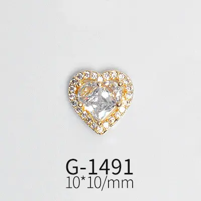 10pcs/lot 3D Love Flower Zircon Crystals Metal Alloy Rhinestones Jewelry Nail Art Decorations Nails Accessories Charms Supplies