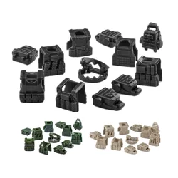 MOC Military Vest Backpack Building Blocks Figures Accessories Tactical Vests Armor Chest Model Army Soldiers Parts Toys C262