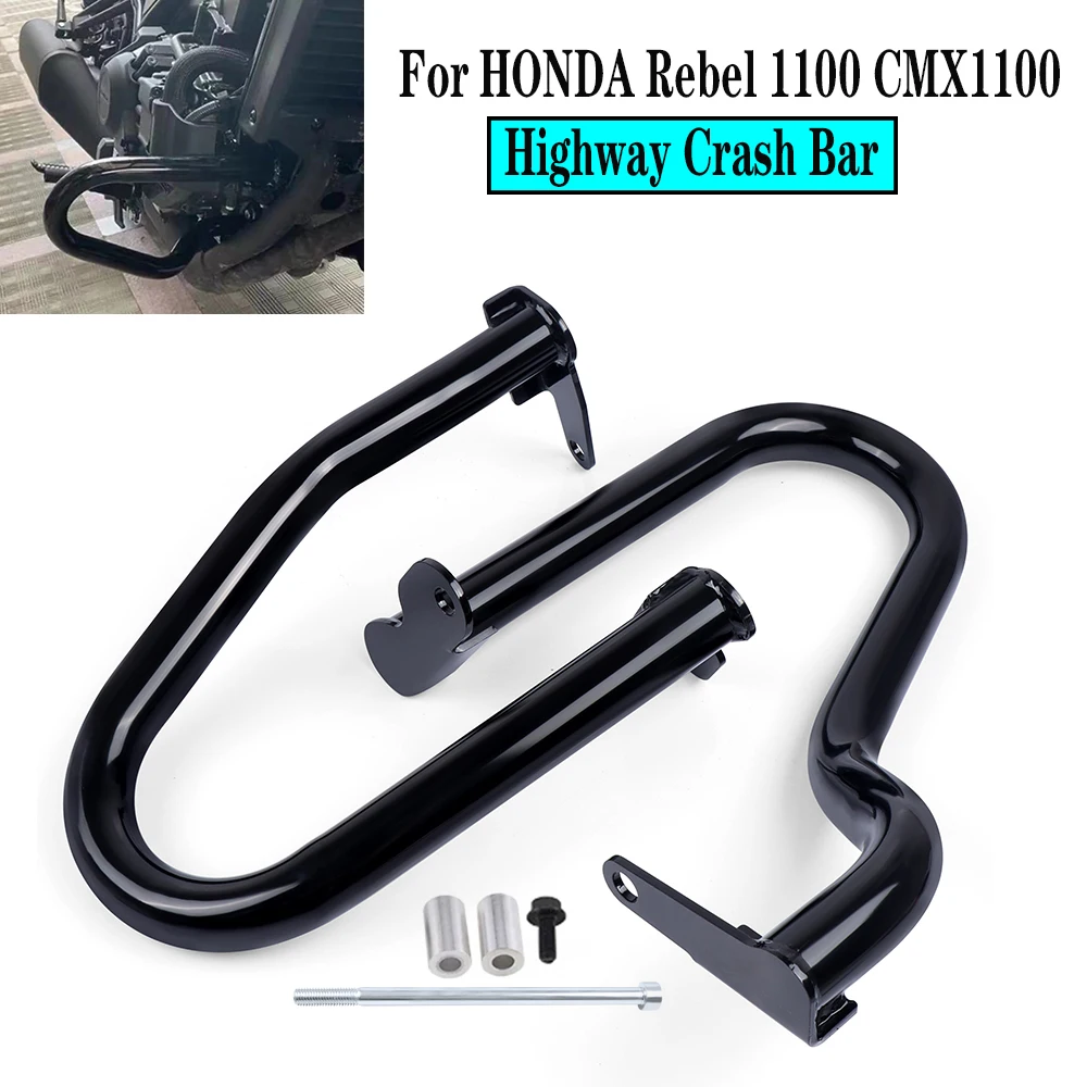 

32MM Thick Motorcycle Highway Engine Guard For HONDA Rebel 1100 DCT CMX 1100 CMX1100 2021-2024 Crash Bars Bumper Frame Protector