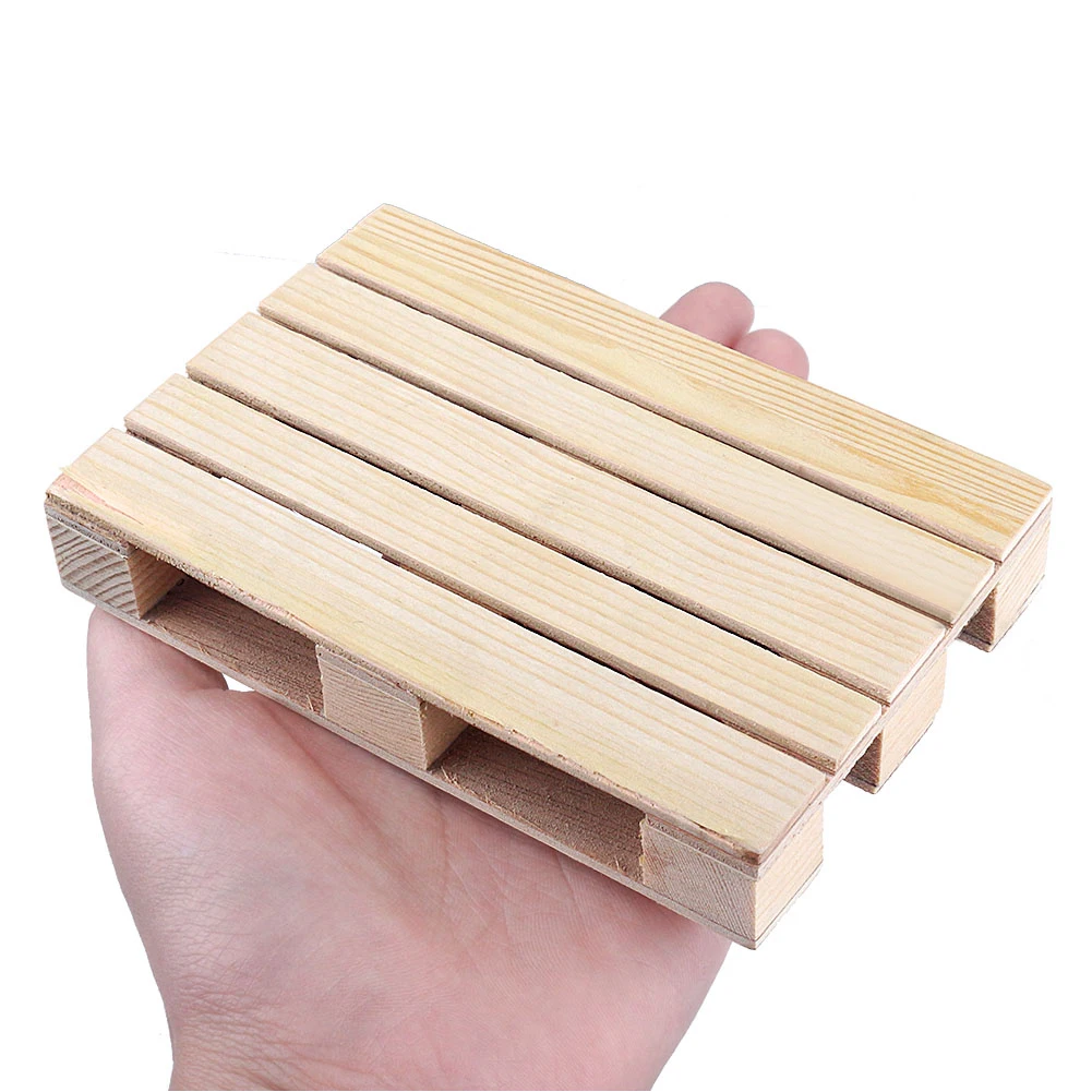 

1PCS 120*80mm Wooden Pallet Decoration for 1:10 RC Car Crawler Axial SCX1 RC Car Replacement Upgrade Decor