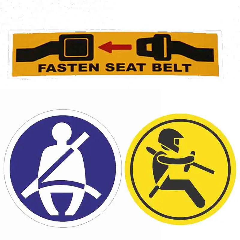 Please Fasten Your Seat Belt Must RV Creative Car Stickers Windshield Decals Car Assessoires Vinyl Cover Waterproof PVC