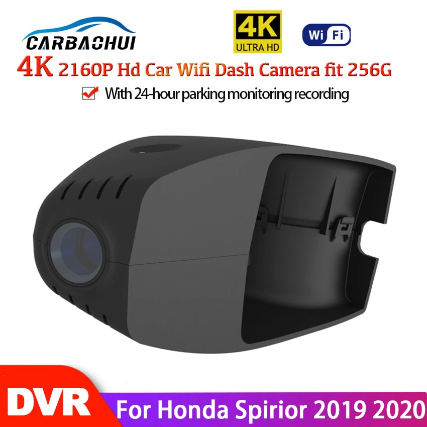 

New ! Car Wifi DVR Driving Video Recorder Front Dash Cam HD 4K Camera WDR 24-hour parking monitoring For Honda Spirior 2019 2020