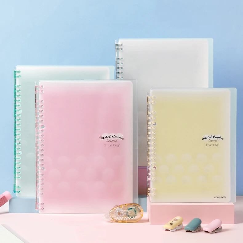 

Japan KOKUYO Pastel Cookies Series Loose-leaf Notebook Smart Ring A5 B5 Replaceable Loose-leaf Paper WSG-RUYP51