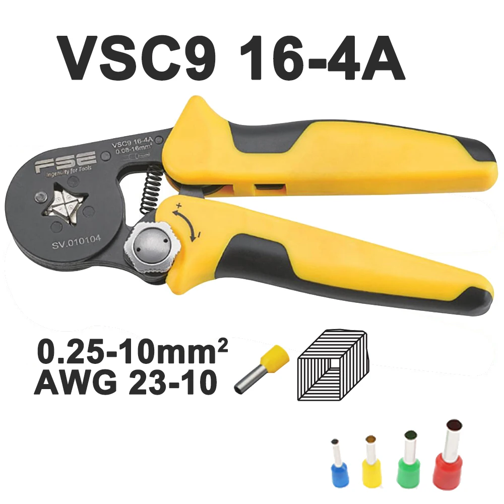 Vsc8-調整可能な正方形のチューブ,アルミニウム合金の圧着,6-4a 0.08-10mm2 26-7awg 6-6 6-6a