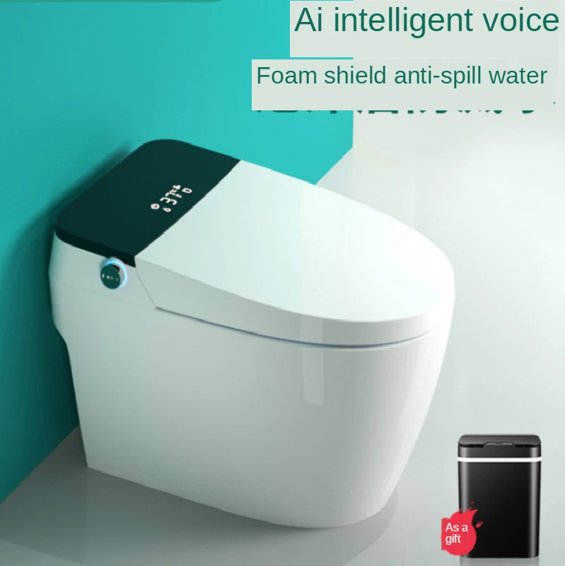 Household Smart Toilet Waterless Pressure Limiting Integrated Toilet Full-Automatic Flushing Voice Flip