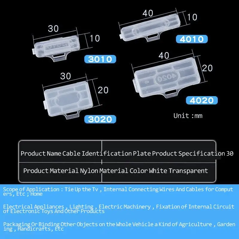 Cable Marker , 3010 , 4020 , Cable Marker  Frame ,  Plastic Label Sign Frame , Sign Tag, Hang Tag