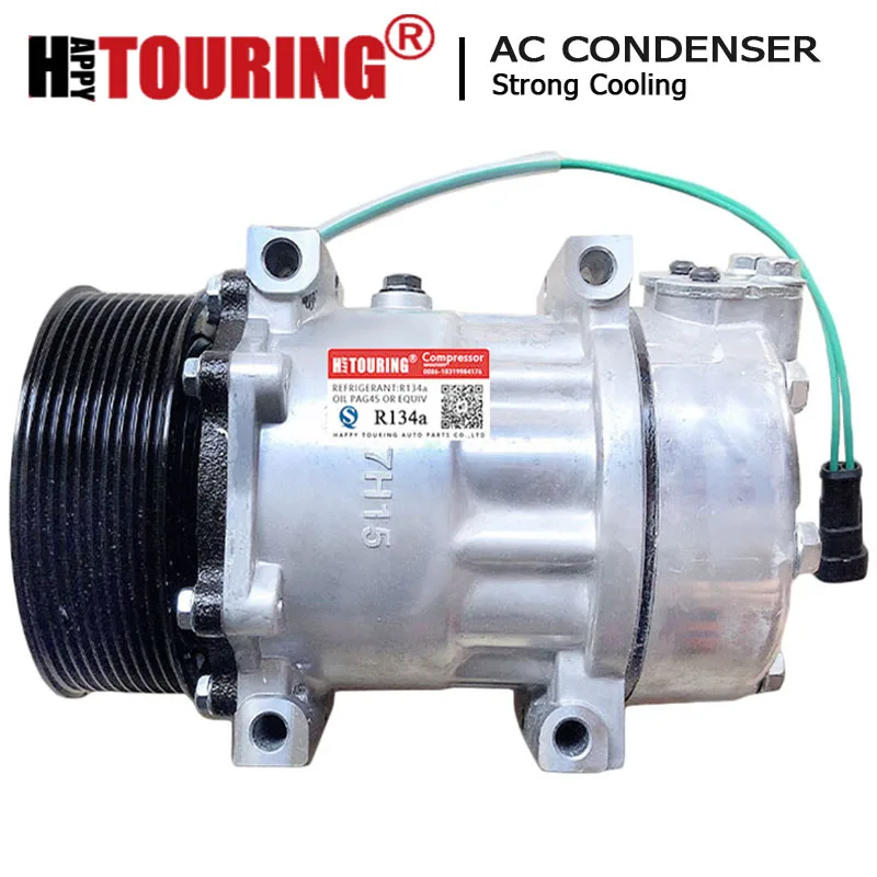 SD7H15 AC Conditioning Compressor for Scania P G R T series P470 P380 P480 1888033 1853081 SANDEN 8290 PV8 24V