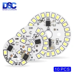 La luce rotonda di ca 220V-240V dei Chip della lampadina 10 pz/lotto ha condotto il Chip per la lampadina 3W 5W 7W 9W 12W 90 Lumen/W 2835SMD