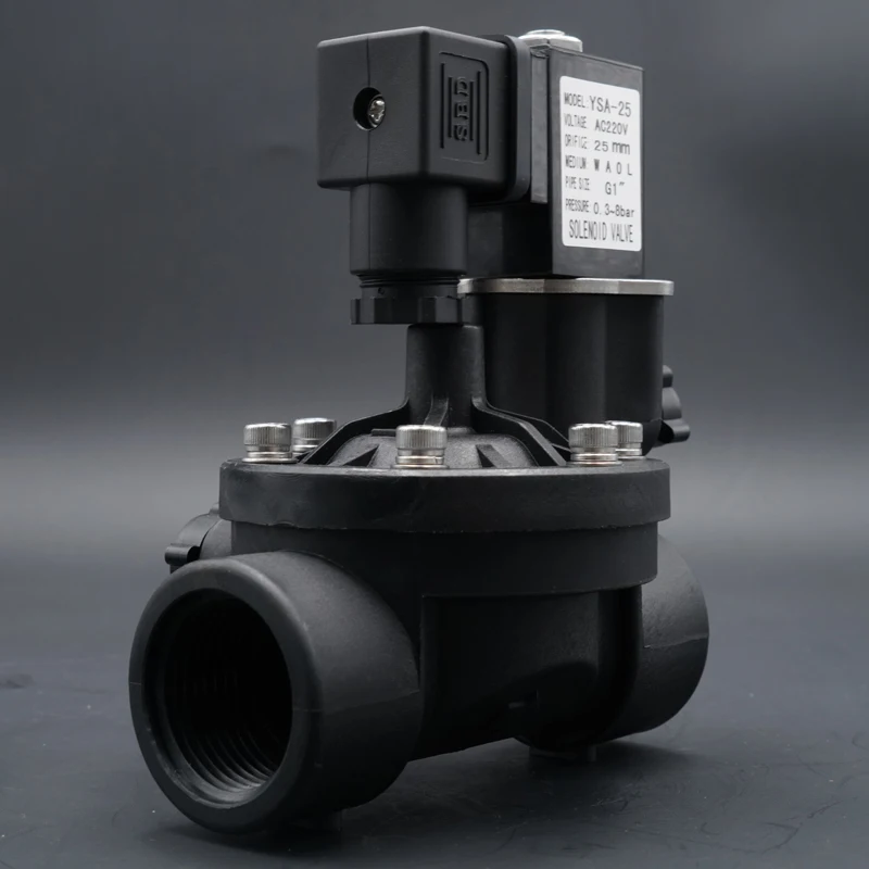 Solenoid valve,Valve, Water valve,Normally closed /open 220V 2 way pilot operated plastic with manual switch and flow adjustment