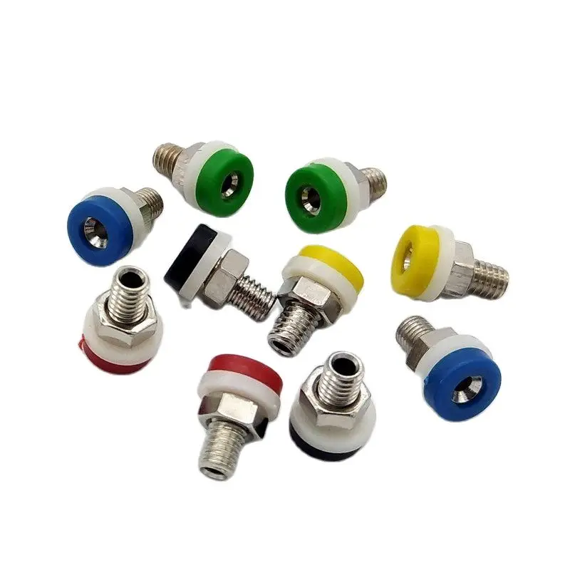 10Pcs 2mm Banana Female Socket Terminal Panel Socket 5 Color Terminals Test Instrumentation