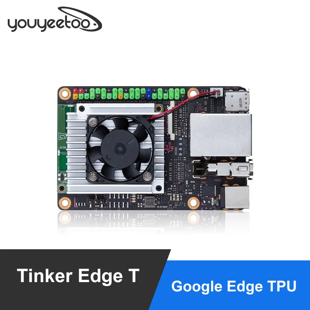 YouyeetooASUS-Carte de développement Tinker Edge T AI, NXP i.MX 8M, Google Edge, TPU, 4 hauts, optimisé pour TensorFlow Lite, 1GLPDDR4 + 8GeMMC