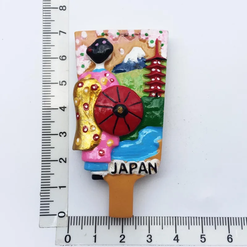 Japan Cherry Mount Fuji Kimono girl creative travel souvenir gift fridge magnet paste collection decorations