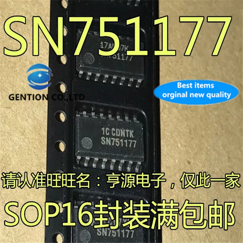 10Pcs  SN751177NSR SN751177 SOP16 Interface driver middle body 5.2mm in stock  100% new and original