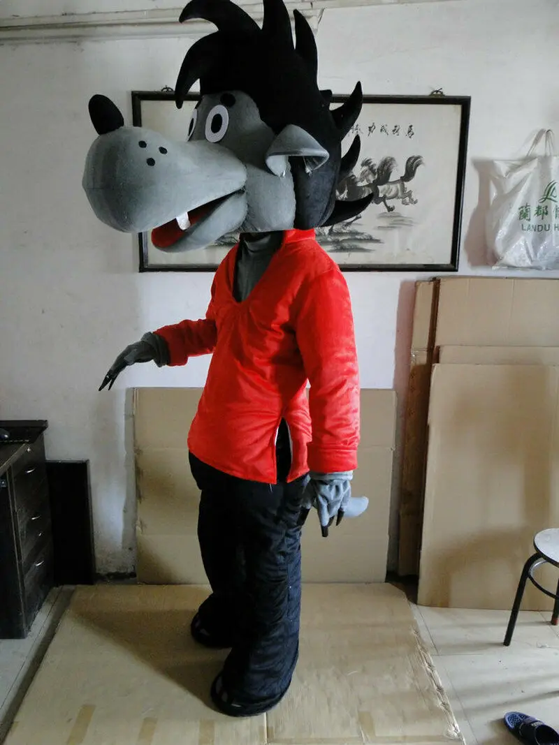 Wolf Mascot Costumes Cartoon Apparel Birthday Party Fancy Dress Christmas Cosplay mascot costume