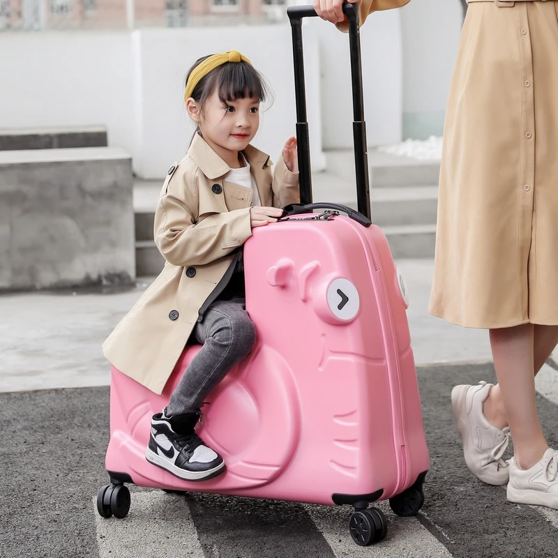 Fashion Children Rolling Luggage Spinner 20 inch Wheels Suitcase Kids Cabin Trolley Student Travel Bag Cute Baby Carry On Trunk