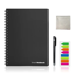 A5 Smart Reusable Notebook Erasable Wirebound Notebook Cloud Storage App Paperless Waterproof Hardcover Diary Book Gifts