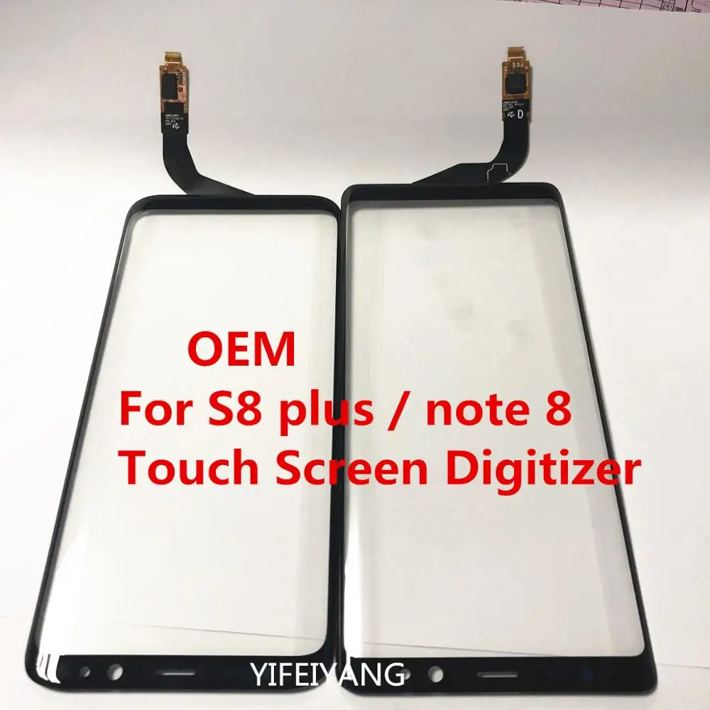 Touch screen digitizer for Samsung Galaxy Note 8 S8 Plus, 100% Working, glass panel, LCD, replacement, OEM, new, 10PCs