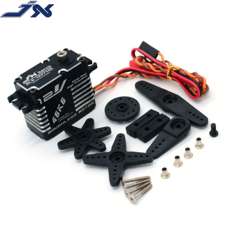 

JX Servo CLS-12V7346 46KG 12V Metal Aluminium High Precision Digital Coreless Servo for RC Car Helicopter Boat Airplane