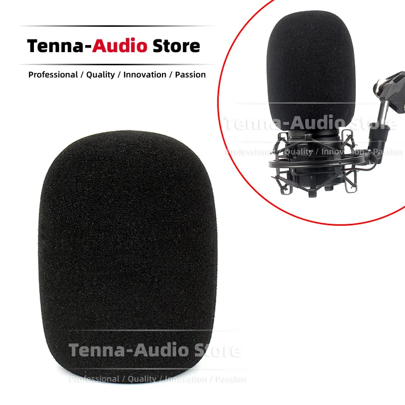 For AUDIO TECHNICA ATR2500 USB AT2035 AT 2035 ATR 2500 Windscreen Anti Pop Filter Foam Windproof Microphone Sponge Cover Shield