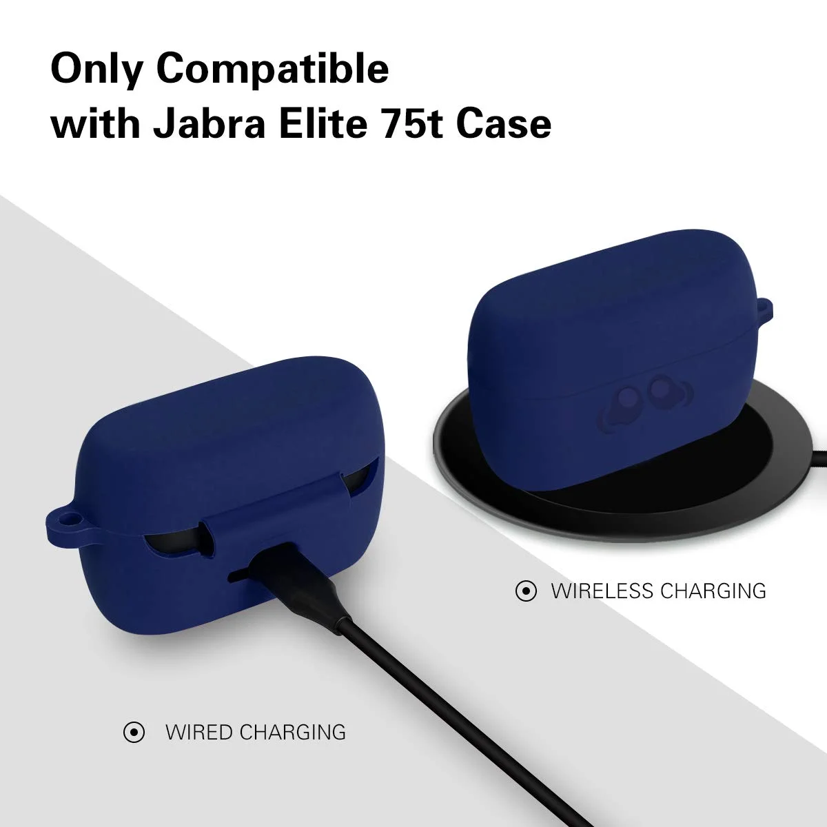 2020 صدر لينة سيليكون الجلد امتصاص الصدمات الغطاء الواقي مع سلسلة المفاتيح ل جبرا النخبة النشطة 75t الظهر LED مرئية