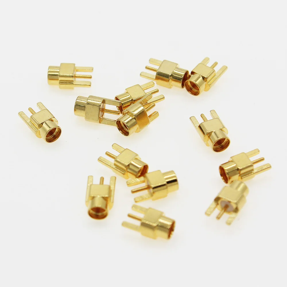 10pcs/lot 4 Types MMCX  Connector PCB Mount With Solder Straight Goldplated 3 Pins MMCX RF Connector