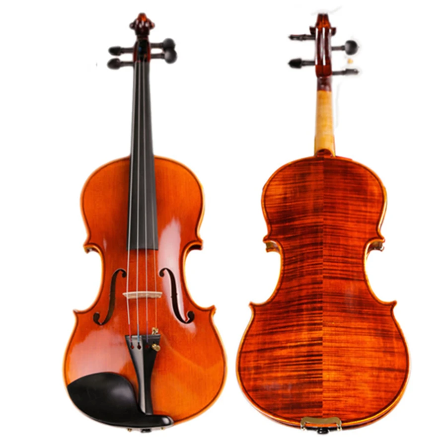 

High -end Hand-craft Violin 20 Years Naturally Dried Stripes Maple Professional Spirit Varnish Violino TONGLING Brand